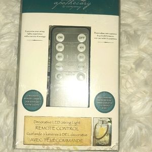 NEW Apothecary Decorative LED String Light Remote